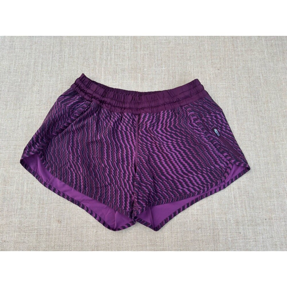 Lululemon Purple Print Tracker Short Running Size 10